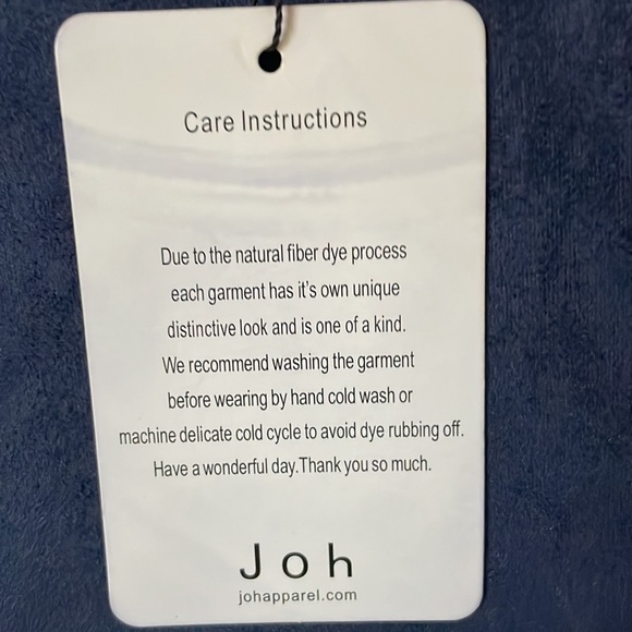 NWT Joh Apparel Size Small Faux Suede Navy Alize Tunic Dress - Picture 8 of 13